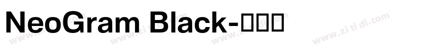 NeoGram Black字体转换